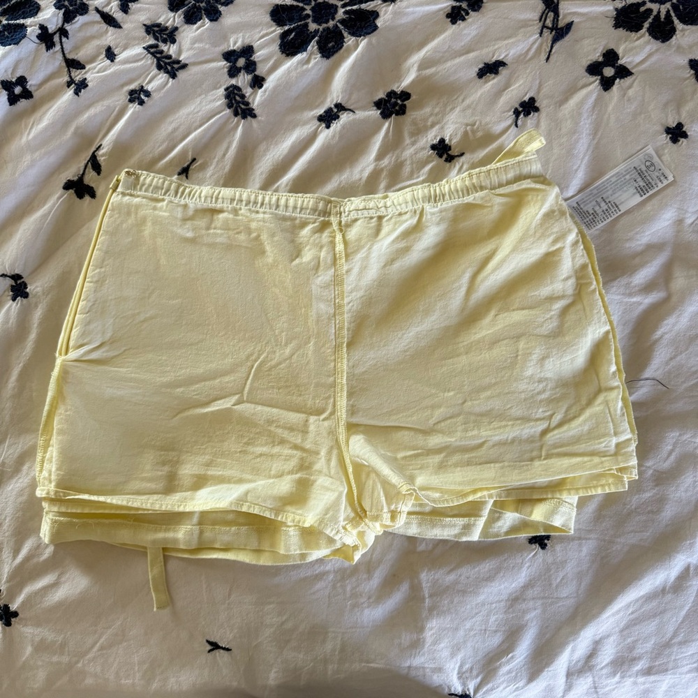Abercrombie and fitch yellow linen skort - Picture 9 of 16